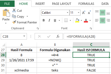 FUNGSI INFORMASI PADA EXCEL (part 2)